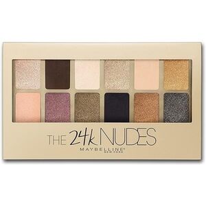 Maybelline 24K Nudes Palette - Gold, Purple, Black Hues